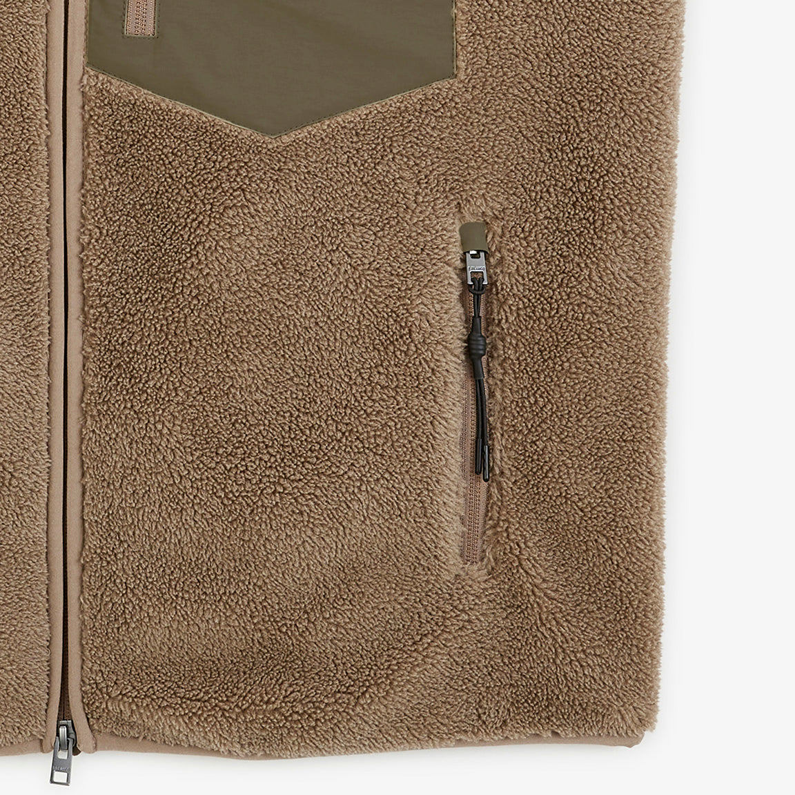 Gilet polaire sherpa Montréal sans manches beige cachemire SBPLAY