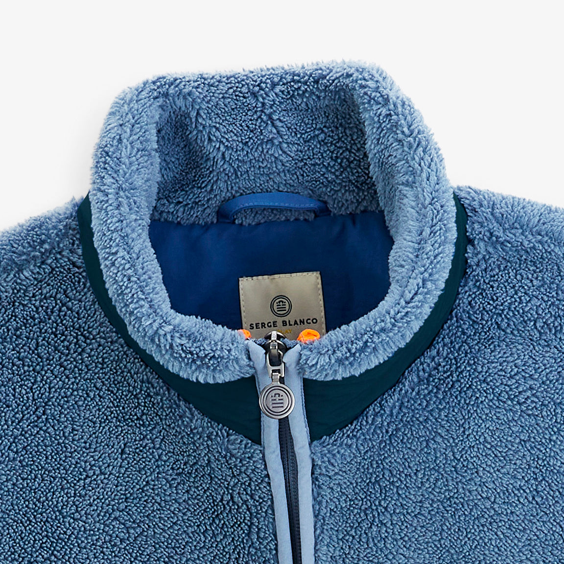 Gilet polaire sherpa sans manches bleu indigo Montréal SBPLAY
