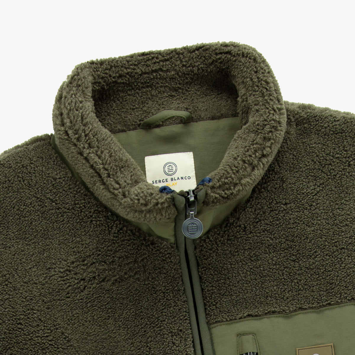 Gilet polaire sans manches Montréal vert militaire Section Paloise