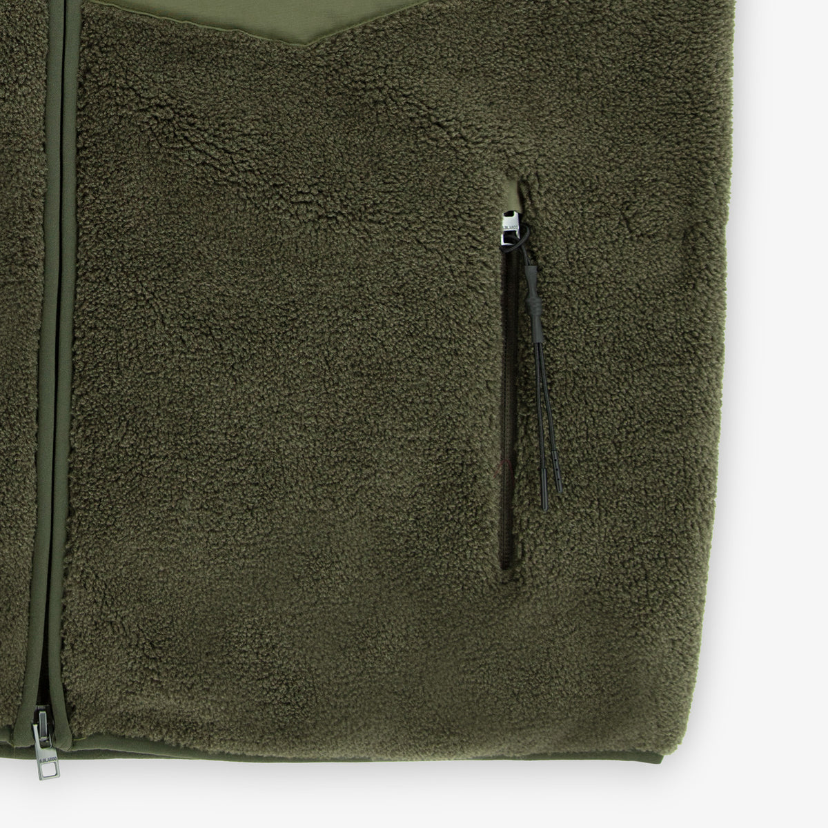 Gilet polaire sans manches Montréal vert militaire Section Paloise