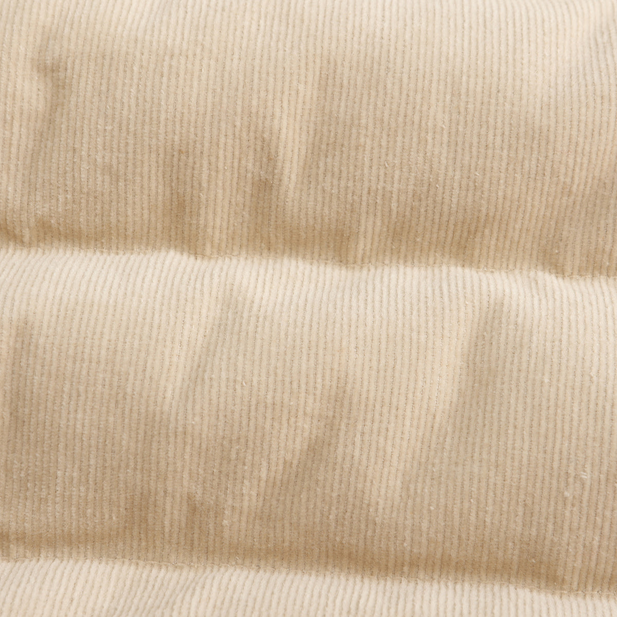 Piumino Damiano senza maniche in velluto beige pergamena