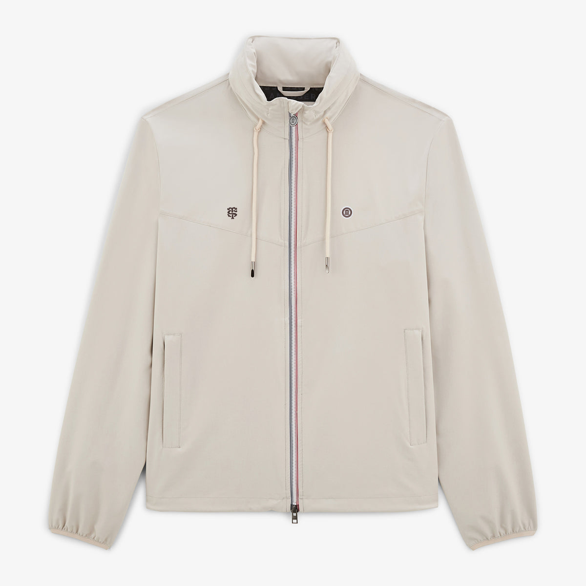 Giacca con cerniera e collo alto color bianco sporco Stormy Stade Toulousain
