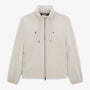 Giacca con cerniera e collo alto color bianco sporco Stormy Stade Toulousain