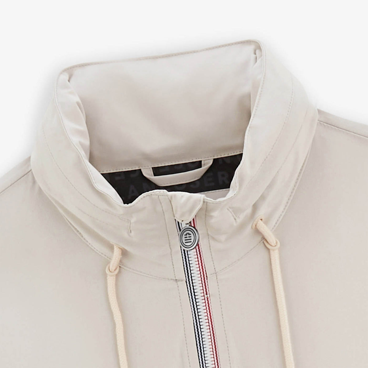 Giacca con cerniera e collo alto color bianco sporco Stormy Stade Toulousain