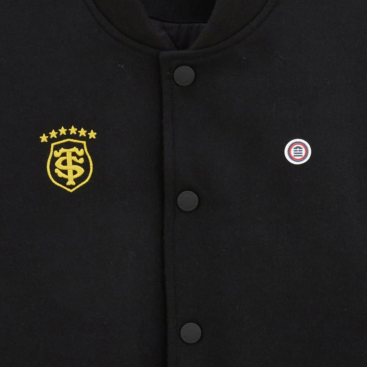 Chaqueta de peluche Stade Toulousain negra