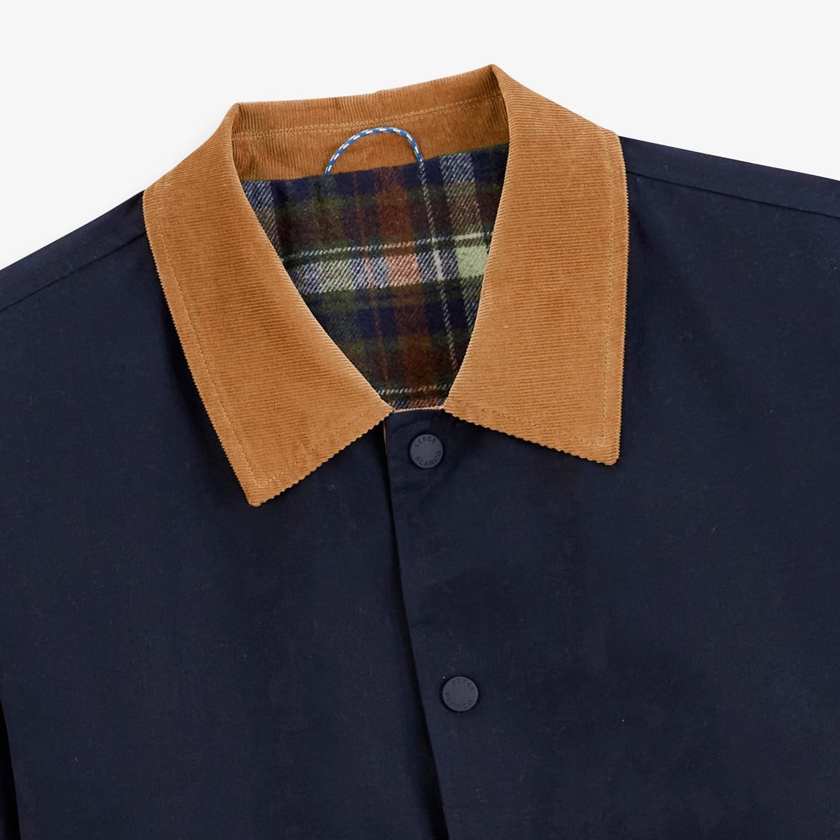 Blouson Dan déperlant bleu col velours SBPLAY