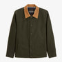 Blouson Dan déperlant col velours vert militaire SBPLAY