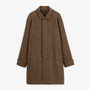 Manteau Dante chevron marron noyer