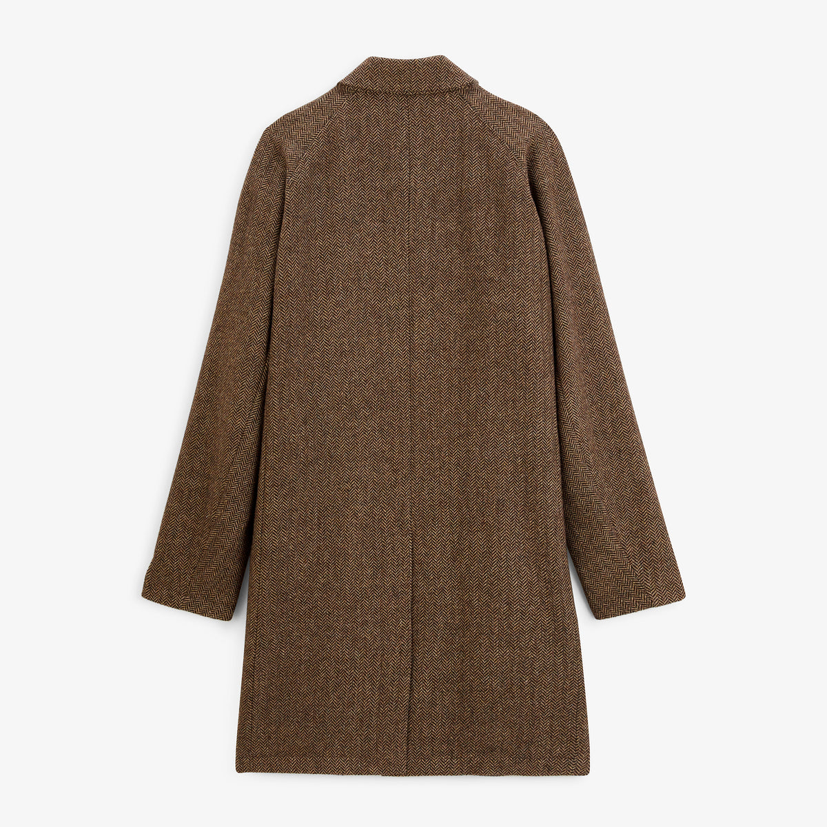 Manteau Dante chevron marron noyer