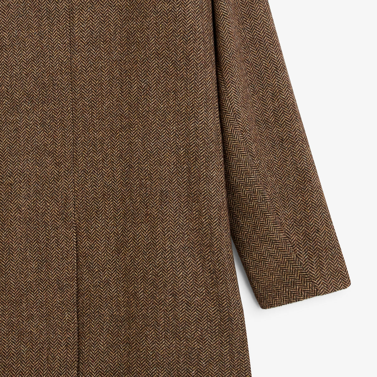 Manteau Dante chevron marron noyer