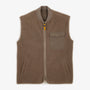 Gilet polaire Marcel sans manches beige travertin