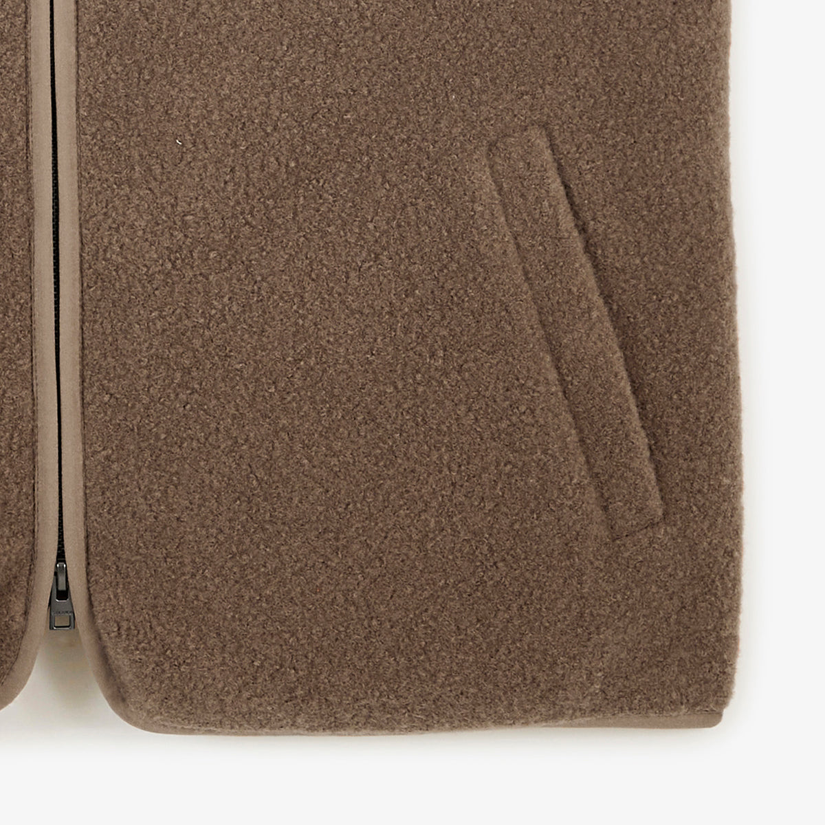 Gilet polaire Marcel sans manches beige travertin