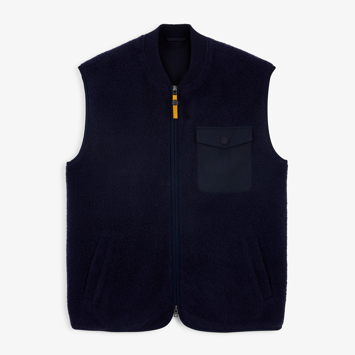 Gilet polaire Marcel sans manches bleu marine