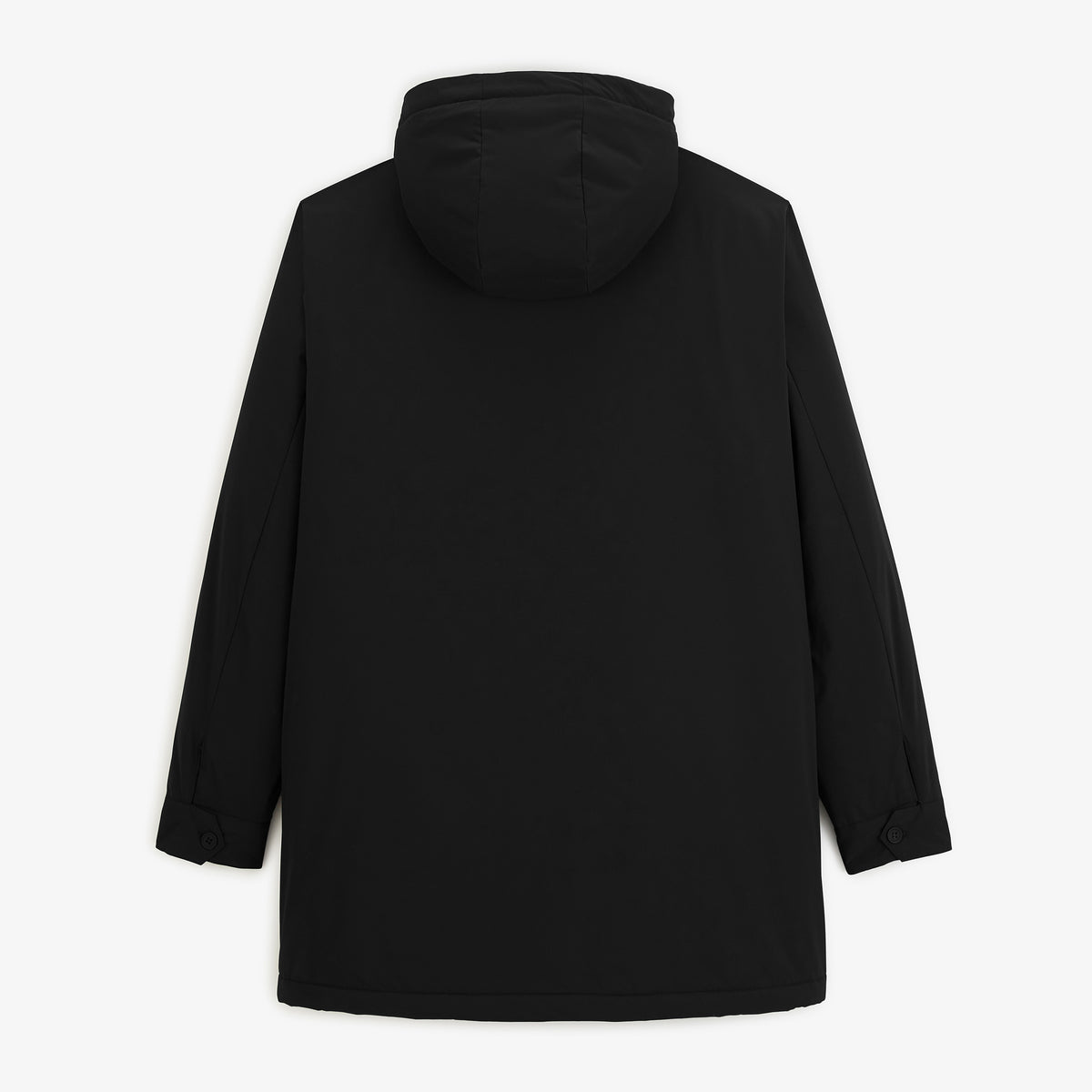 Parka impermeabile di media lunghezza con cappuccio nero Ethan Stade Toulousain SBPLAY
