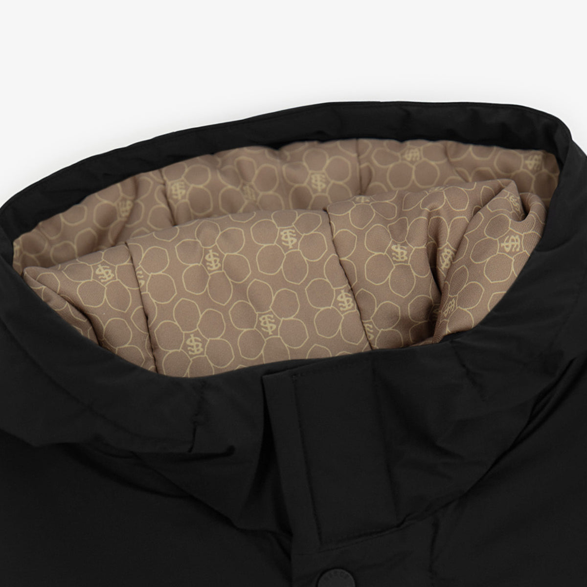 Parka impermeabile di media lunghezza con cappuccio nero Ethan Stade Toulousain SBPLAY