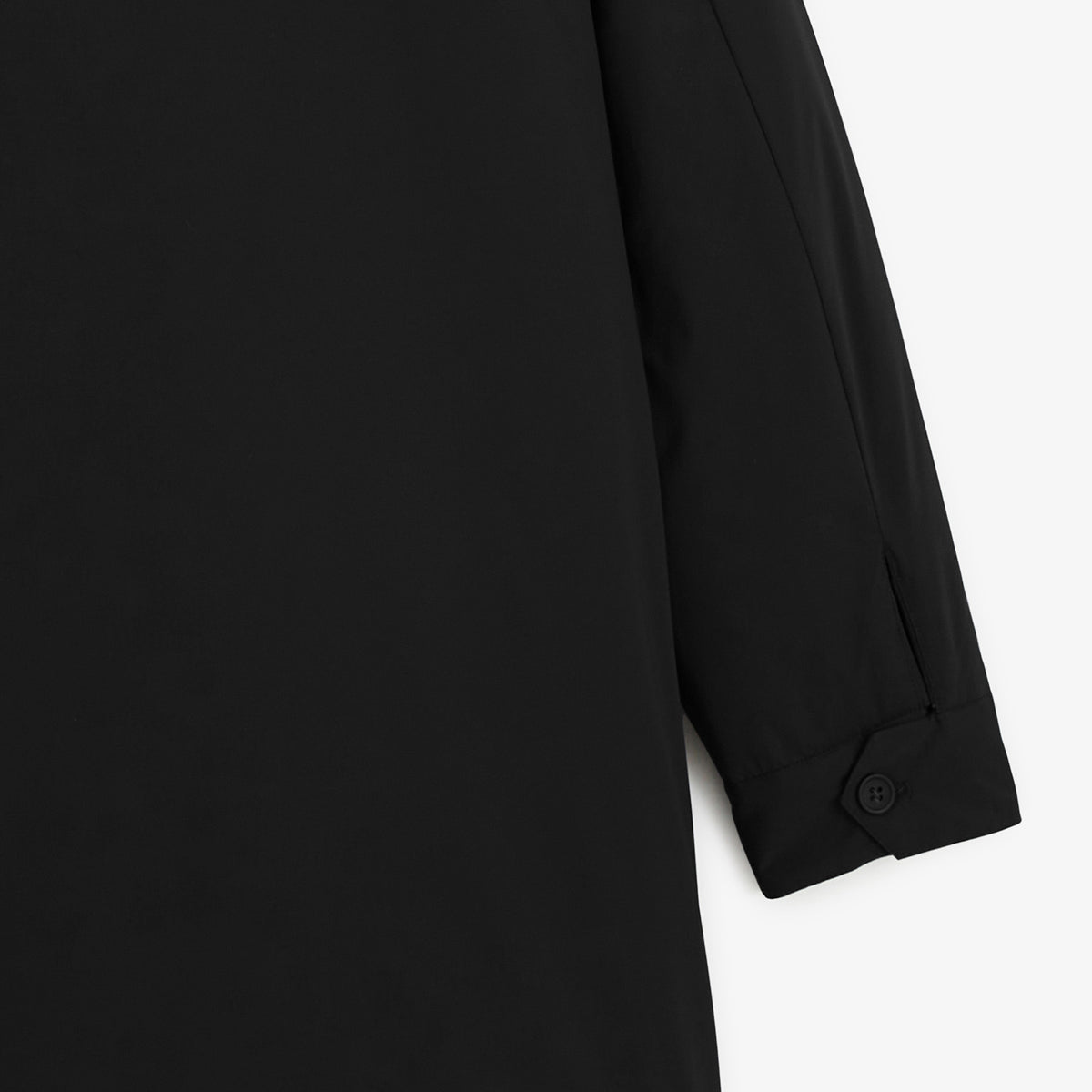 Parka impermeabile di media lunghezza con cappuccio nero Ethan Stade Toulousain SBPLAY