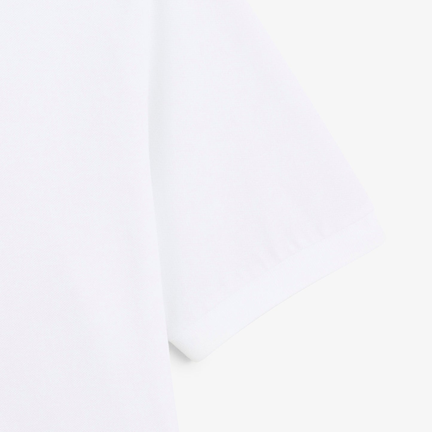 Polo piqué Lucas manches courtes en coton blanc