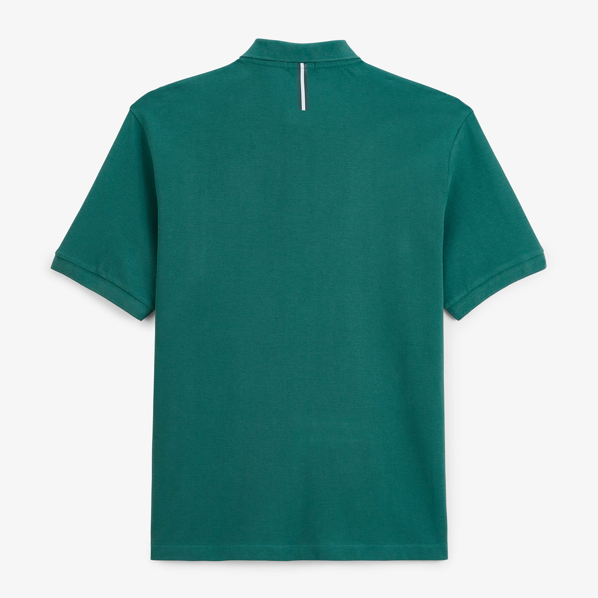 Polo piqué Lucas manches courtes en coton vert pivert
