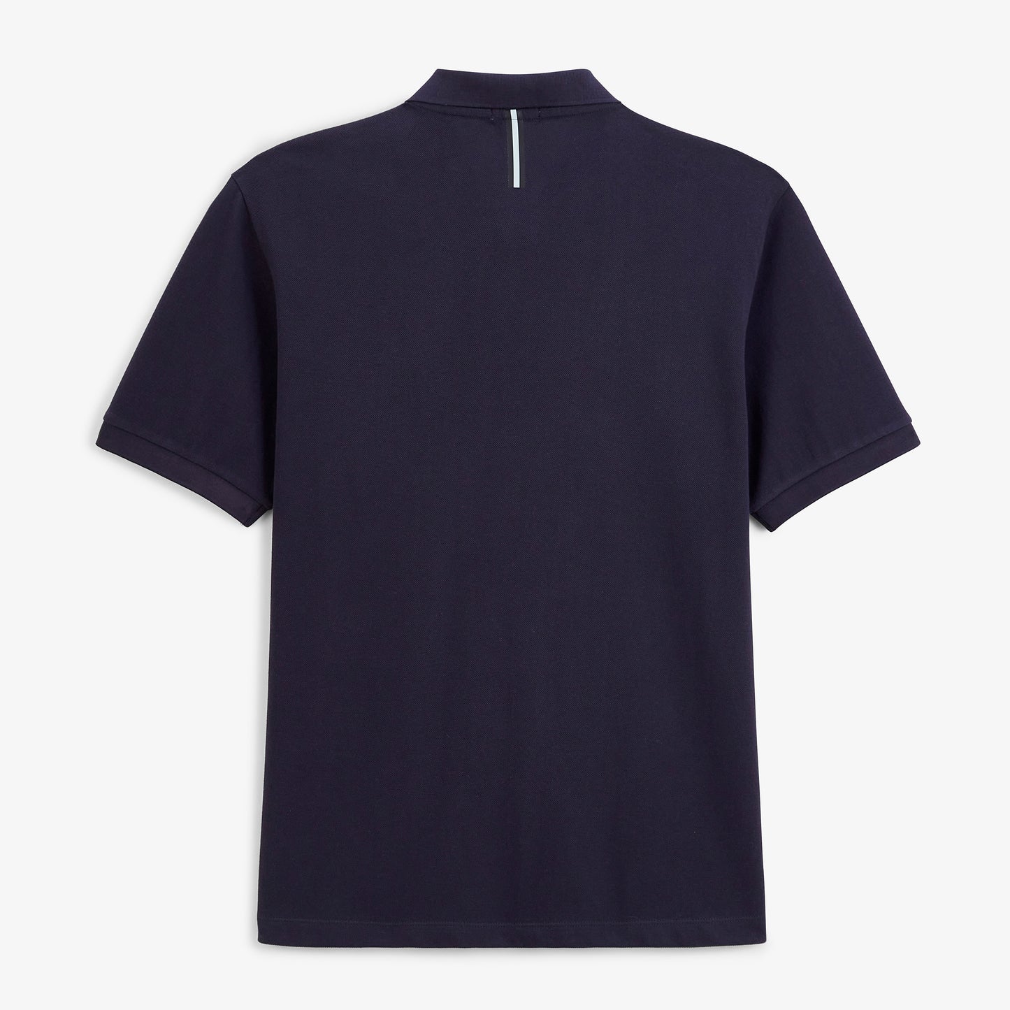 Polo piqué Lucas manches courtes en coton bleu marine