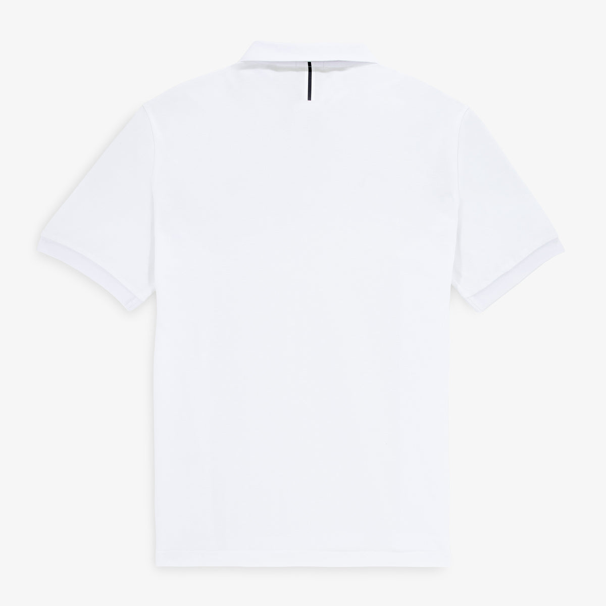 Polo in piqué a maniche corte dello Stade Toulousain, 100% cotone bianco, modello Lucas