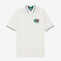 Polo piqué Funky Animals manches courtes en coton beige travertin