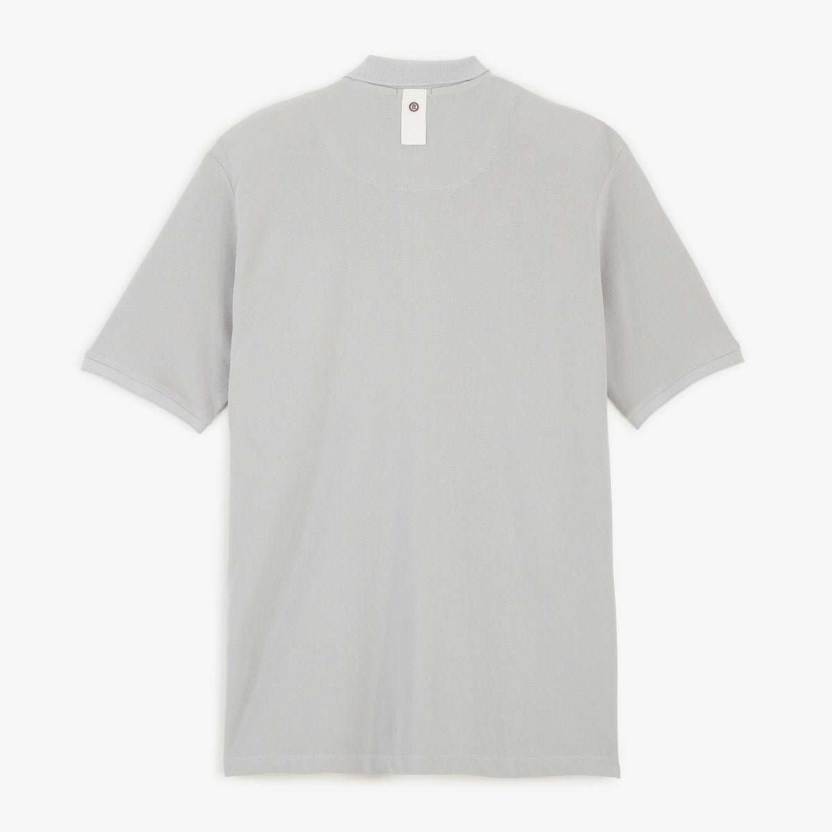 Polo piqué Funky Animals manches courtes en coton gris plume
