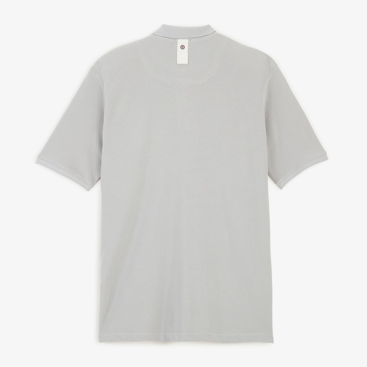 Polo piqué Funky Animals manches courtes en coton gris plume