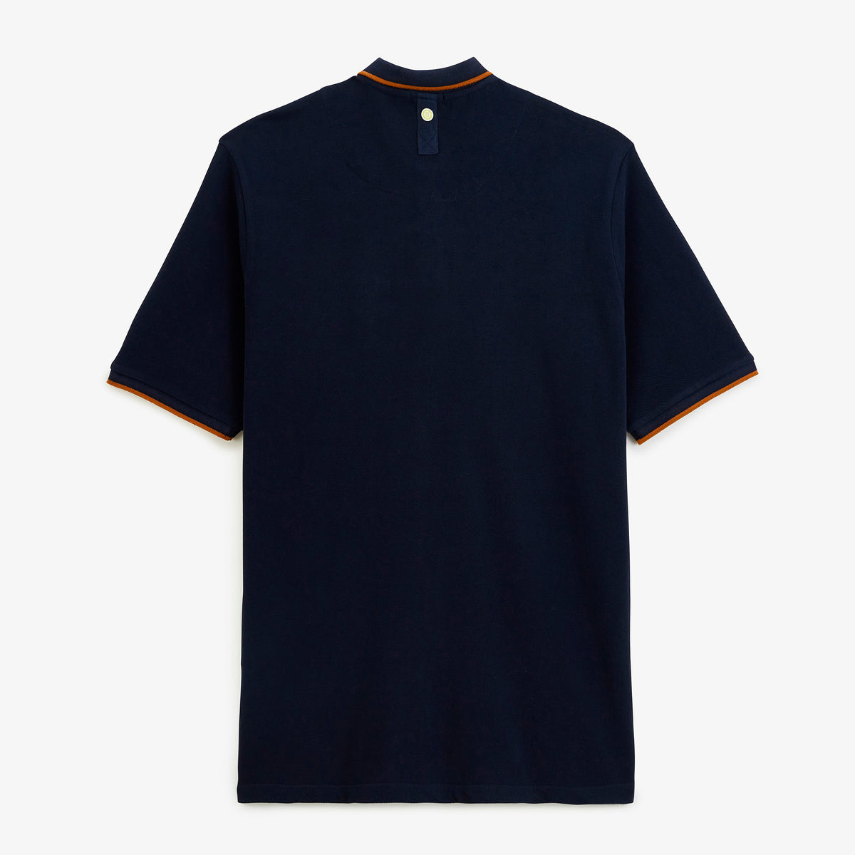 Polo piqué Funky Animals manches courtes en coton bleu marine
