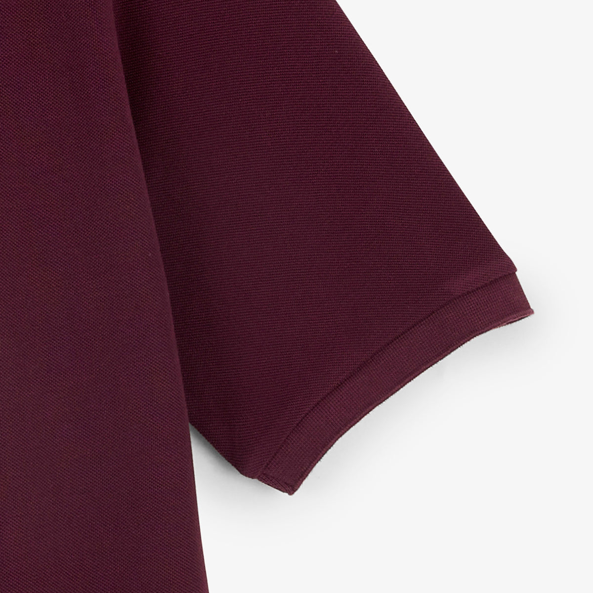 Polo piqué manches courtes en coton rouge vigne brodé Funky Animals