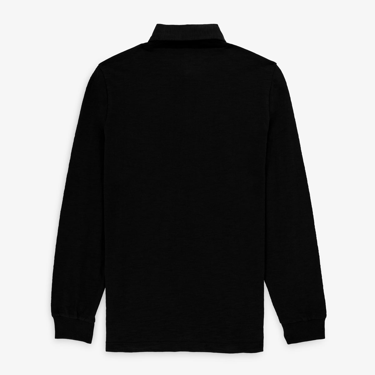 Polo da rugby da uomo a maniche lunghe Stade Toulousain, 100% cotone, nera, SBPLAY