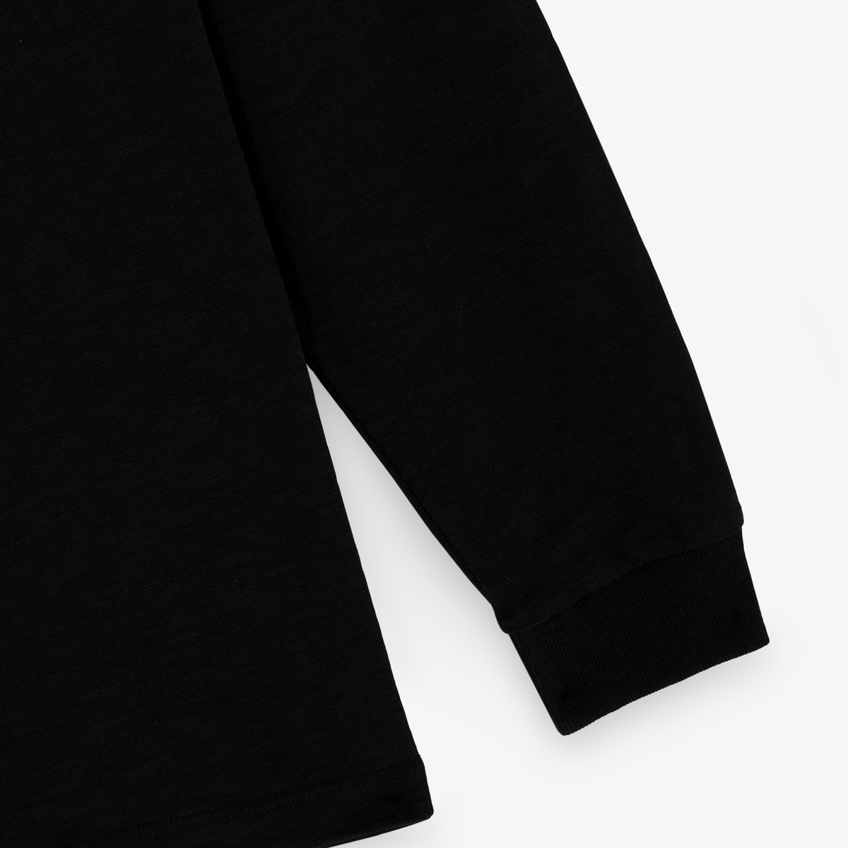 Polo da rugby da uomo a maniche lunghe Stade Toulousain, 100% cotone, nera, SBPLAY