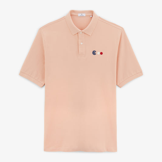 Lorys pique polo shirt with arcade skin embroidery