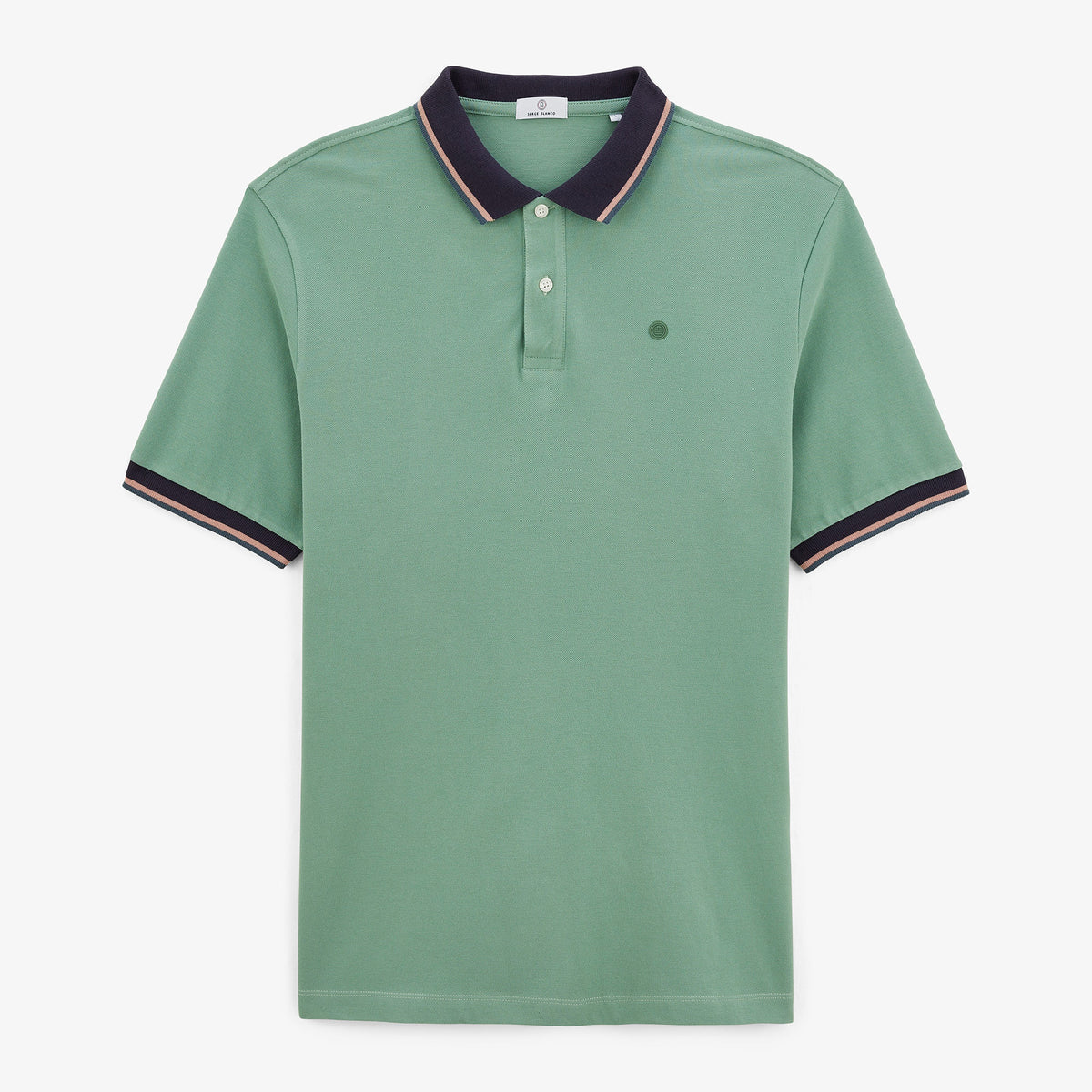 Laos almond pique polo shirt