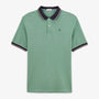 Laos almond pique polo shirt