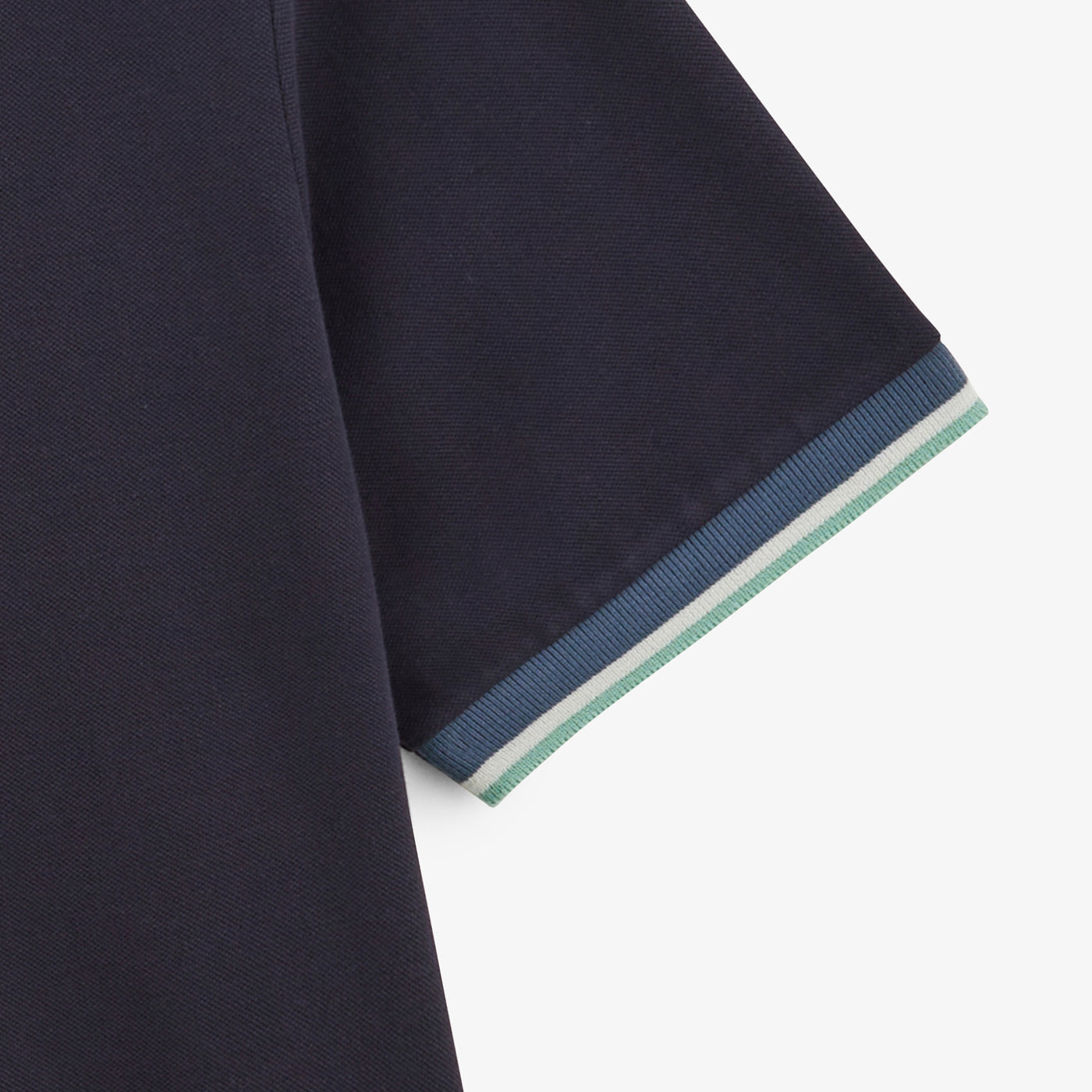 Laos dark navy pique polo shirt