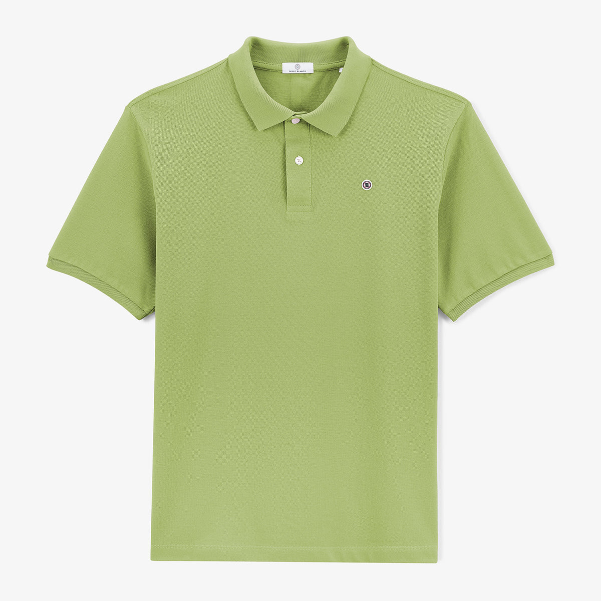 Lucas lime piqué polo shirt