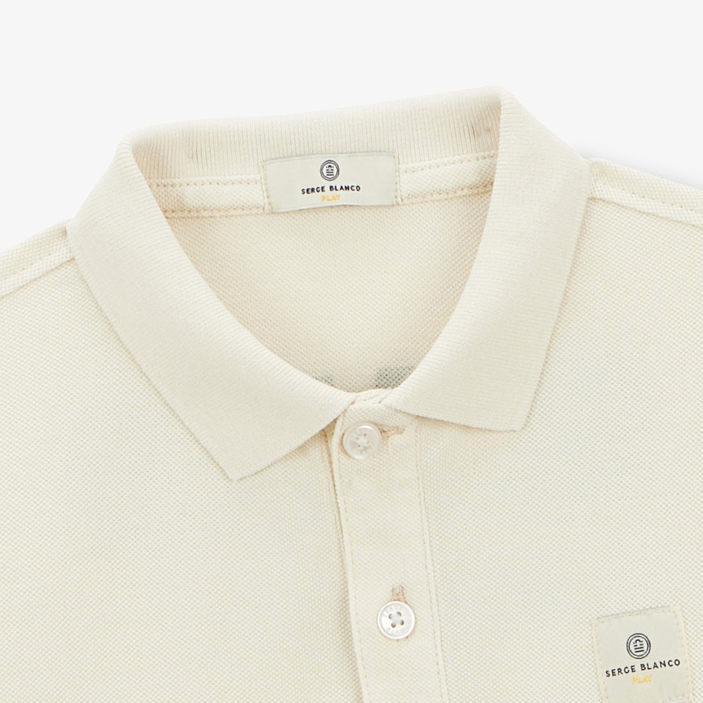 Laxton junior pique polo shirt latte