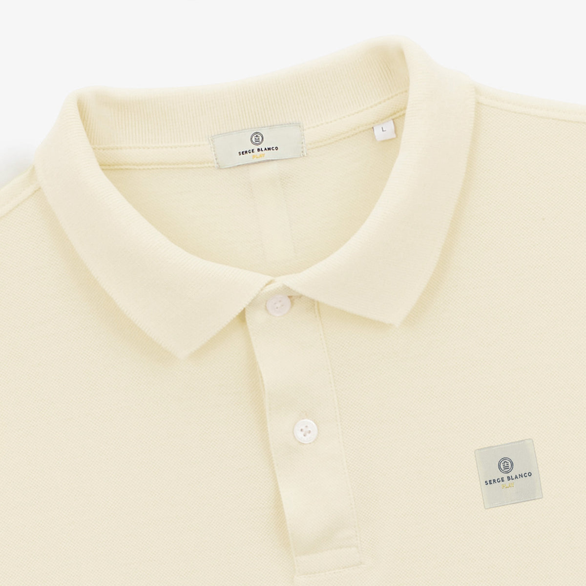 Laxton latte pique polo shirt