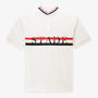 Polo a maniche corte in cotone bianco dello Stade Toulousain