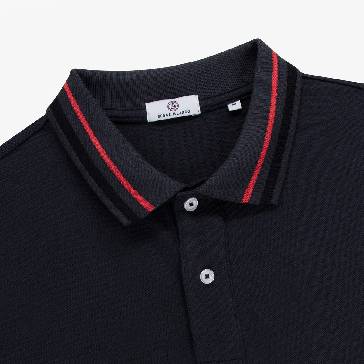 Polo manches courtes maille piquée 100% coton noir Stade Toulousain
