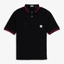 Polo manches courtes coton gaufré noir Lorca RCT