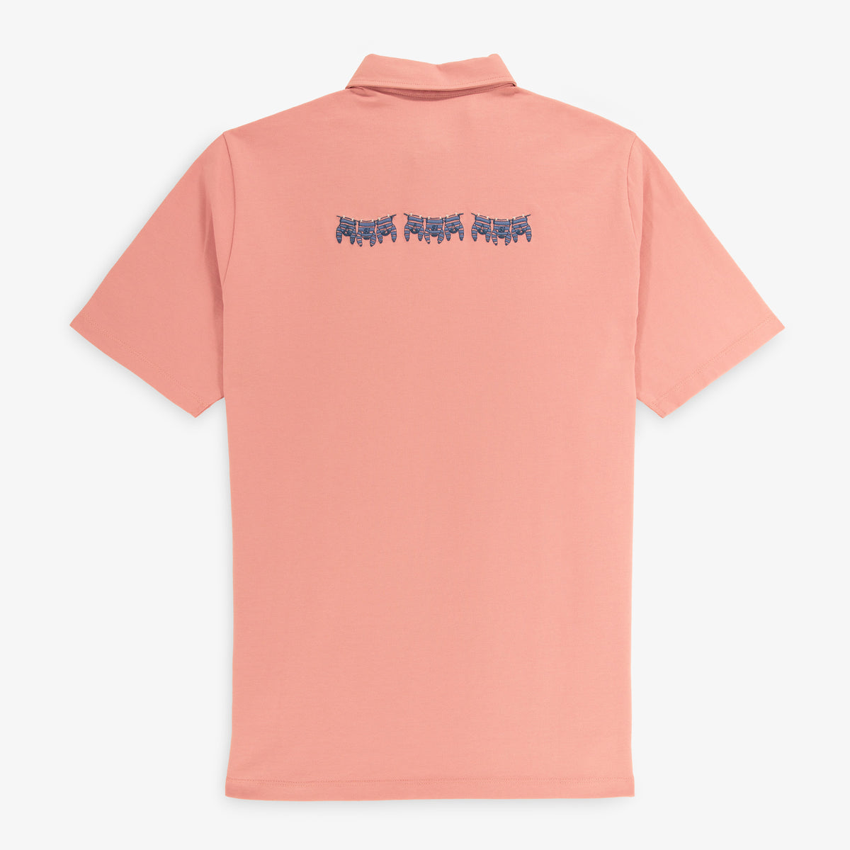 Polo manches courtes en jersey de coton rose