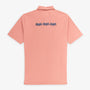 Polo manches courtes en jersey de coton rose
