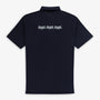 Polo manches courtes en jersey de coton bleu foncé