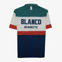 Polo manches courtes en coton print BLANCO BIARRITZ
