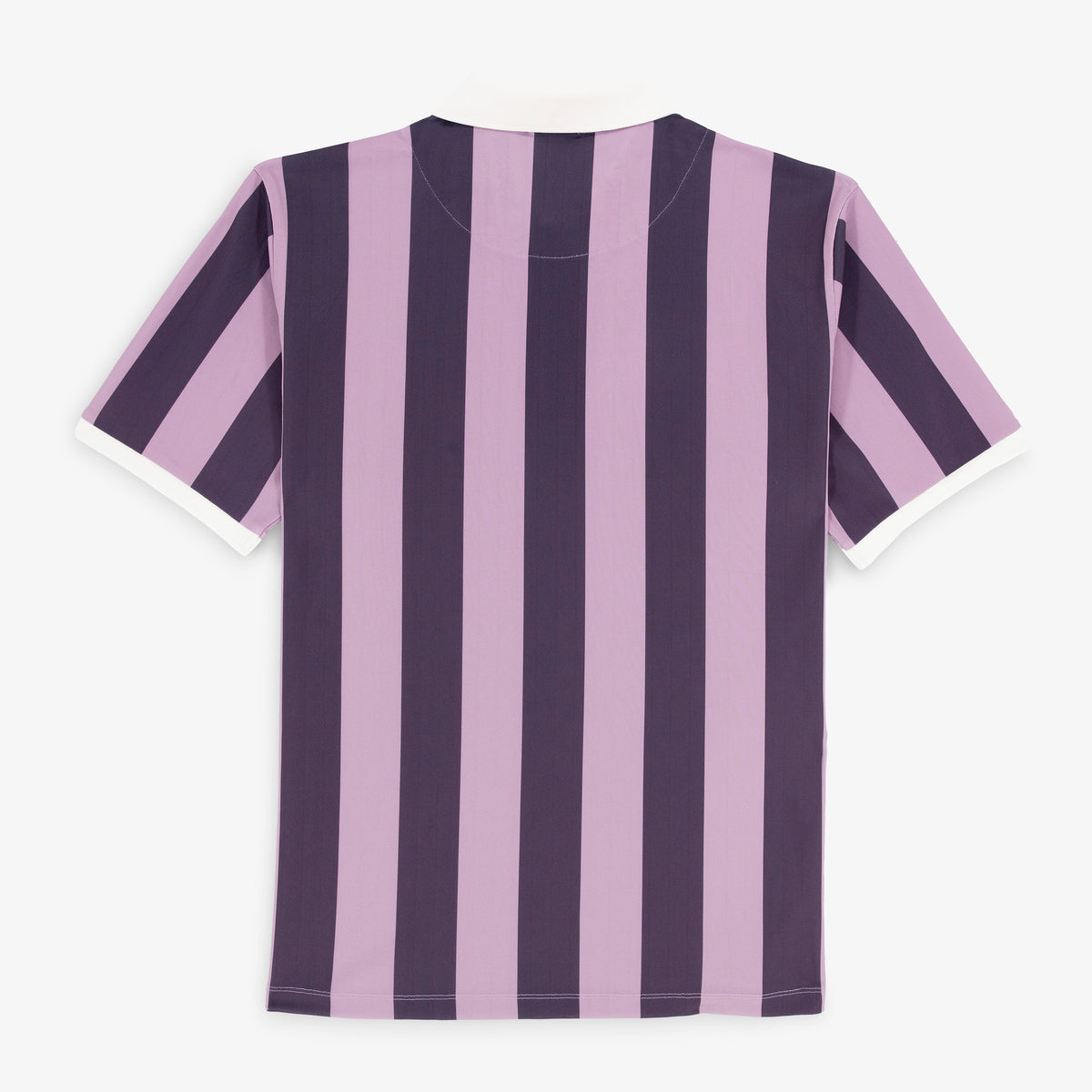 "Iconic Stripes"-polo met korte mouwen, paars, met borduursel van Toulouse Football Club