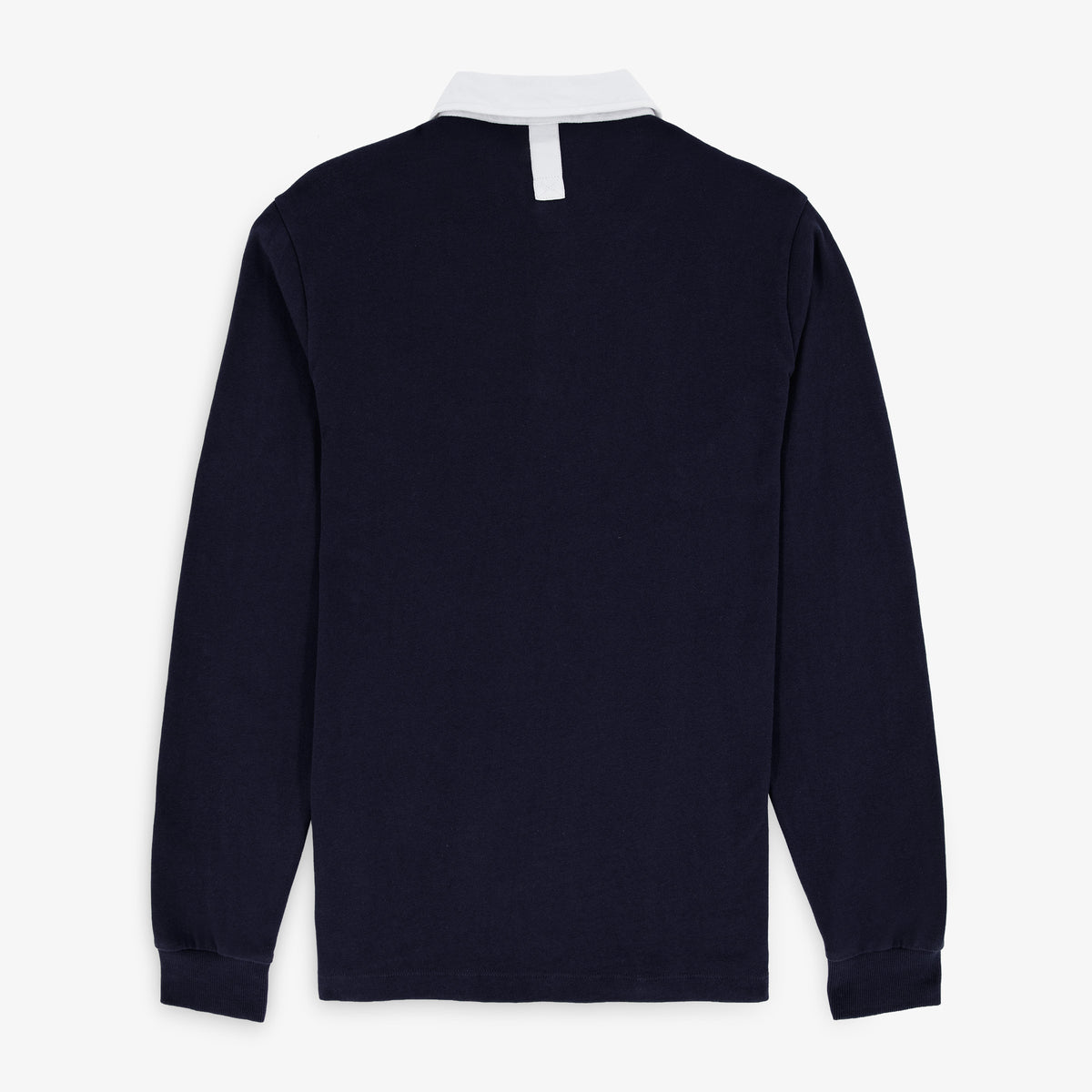 Polo rugby homme manches longues RC Vannes 100% coton bleu marine foncé