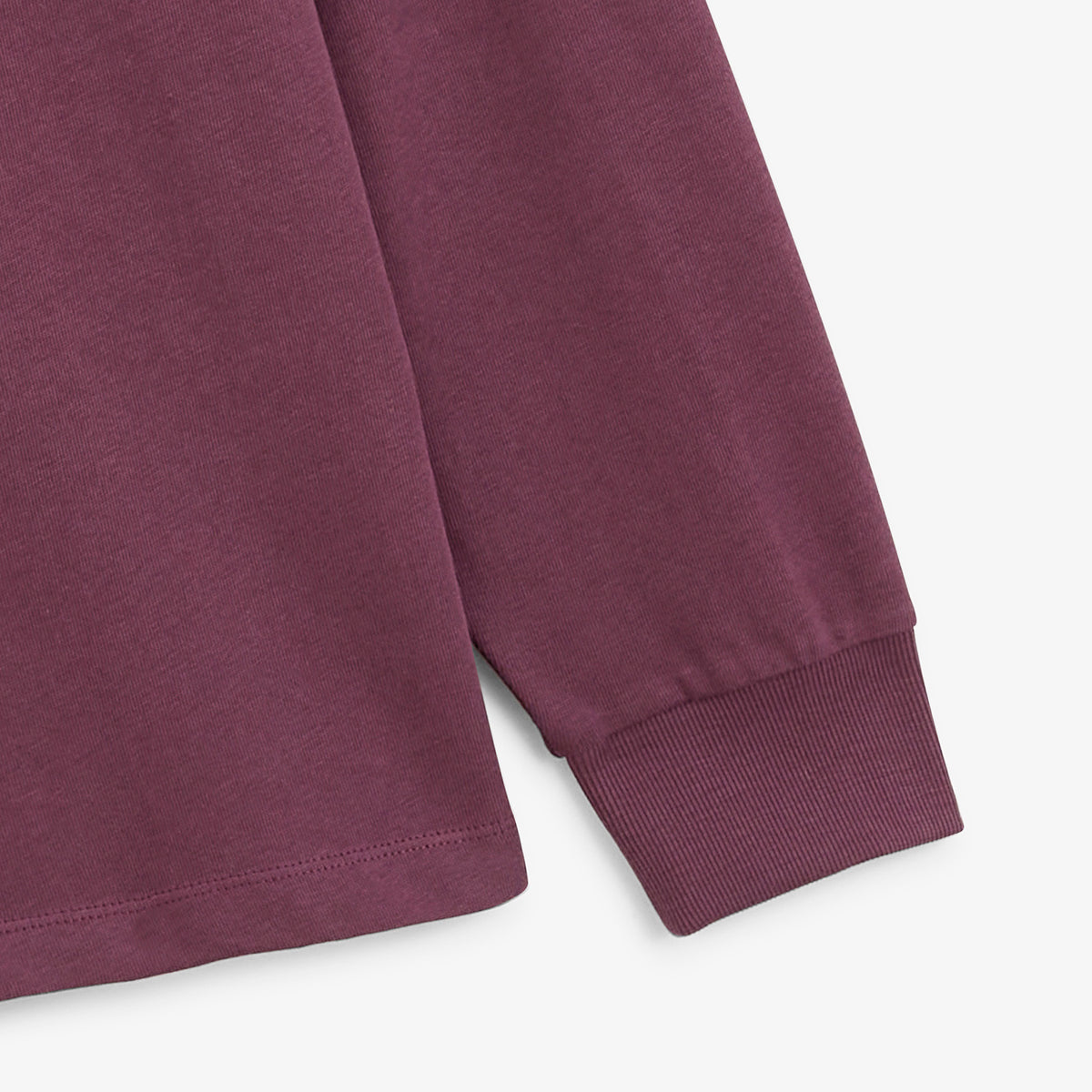 Polo de rugby manches longues col contrasté broderie cornely SERGE BLANCO rouge vigne