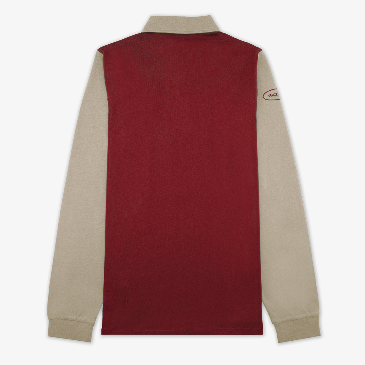 Maillot de rugby Livio en jersey rouge merlot