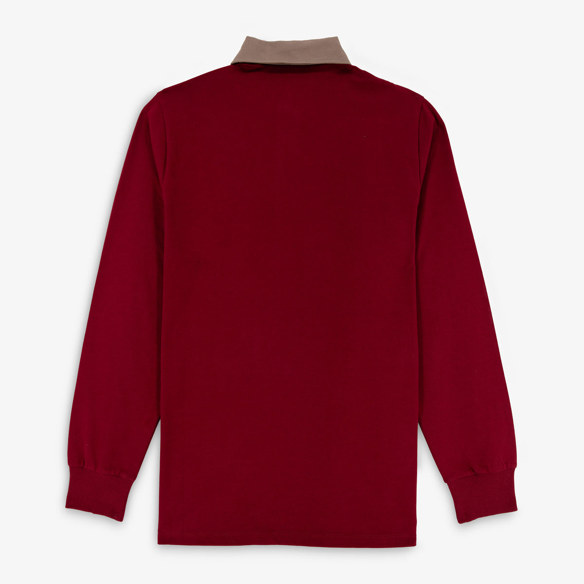 Maillot de rugby manches longues Lupin en coton rouge